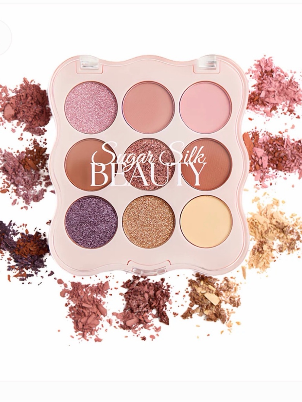 SUGAR SILK BEAUTY - Ethereal Eyes Palette - Warm Pink & Neutral Shades